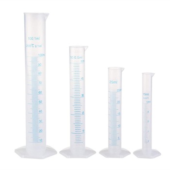 Lab Clear Plastic Graduated measuring Cylinder